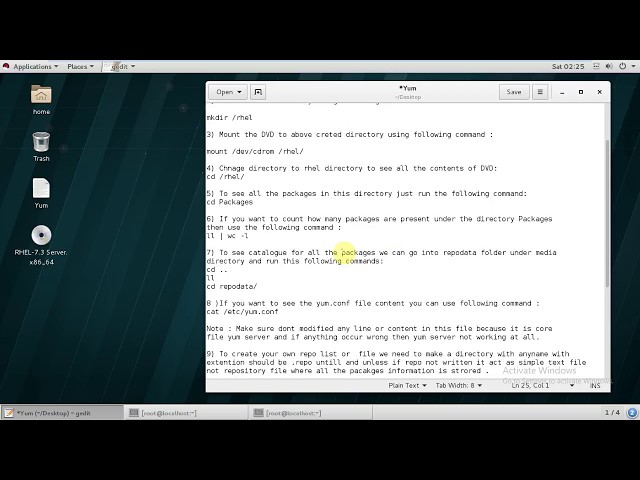 Installation of Yum server in Redhat 7 /Centos 7