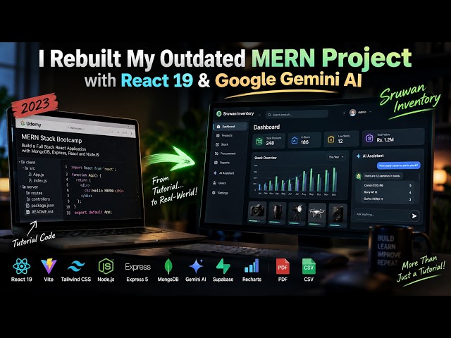 I Rebuilt My Outdated MERN Project with React 19 & Google Gemini AI