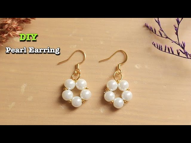 5 Minutes Pearl Earring | How To Make | Easy Pearl Earring | DIY #PearlEarring #DIYearring #HowTo