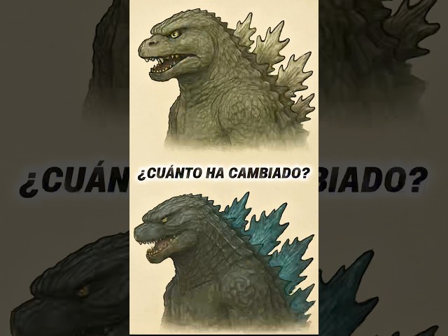 GODZILLA y sus evoluciones desde 1954 😨| #godzilla #shorts #monsterverse