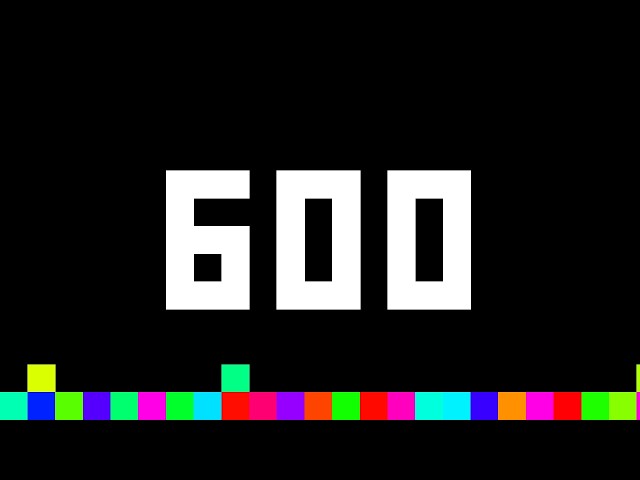 600 Seconds Timer ‐ Flowing Pixels
