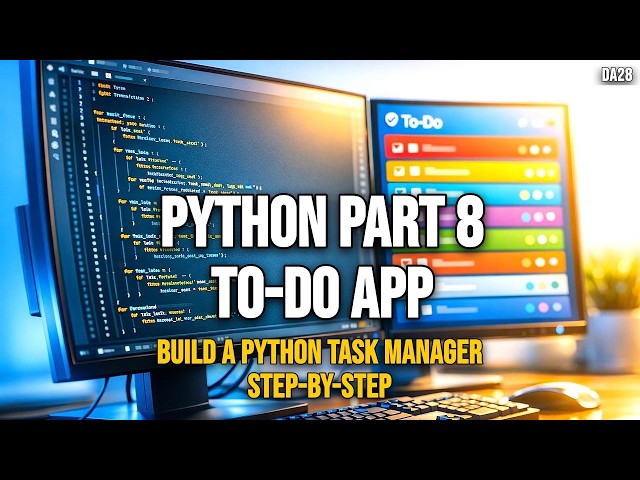 Python Part 8 How to Build a Python To-Do List App Step by Step (Project Walkthrough)