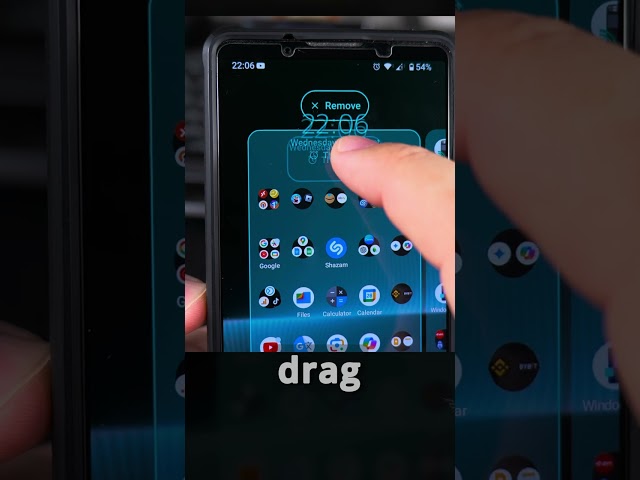 How to Remove the Clock from Your Android Home Screen - Full Video Linked for All Info