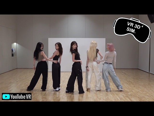 [VR] LE SSERAFIM 'Made My Night' Dance Practice (Simulated VR 3D)