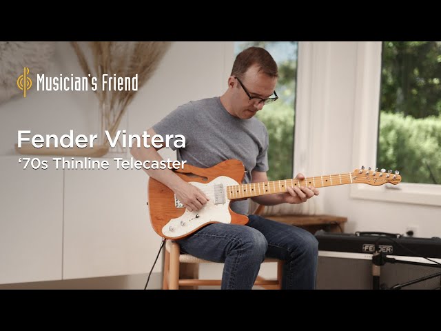 Fender Vintera '70s Telecaster Thinline Demo - All Playing, No Talking