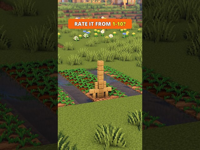 Minecraft Build Hacks - Rake 🌼 #minecraft #shorts