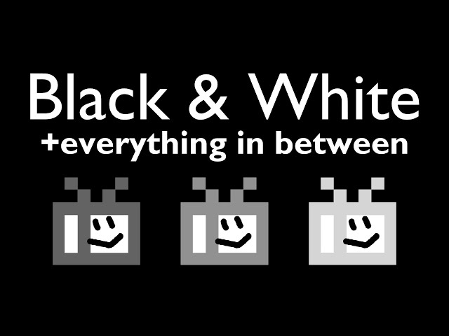 I promise this story about black & white is interesting