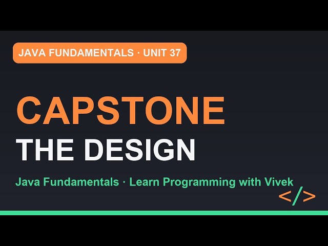 Java Fundamentals: TiffinBox Console App: The Design | Unit 37
