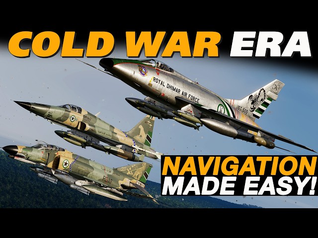 The BASICS of Navigation in a DCS Cold War Era jet! | DCS Mission Editor & in Cockpit Tutorial!