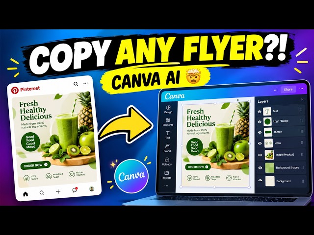 How to Copy Any Flyer Design Using Canva Magic Layers