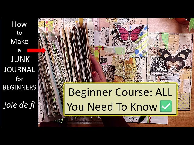 How To Make A JUNK JOURNAL For BEGINNERS 😁 ALL You Need to Know ✅