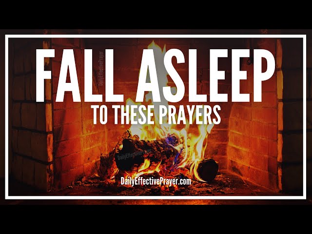 BLESSED ALL NIGHT (8 HOURS) | Prayers For Healing & Favor With Relaxing Fireplace Crackling Sounds