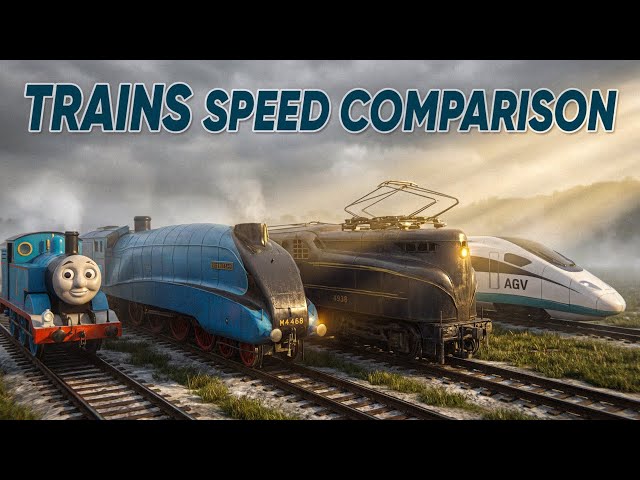 SPEED COMPARISON 3D | Trains 🚂