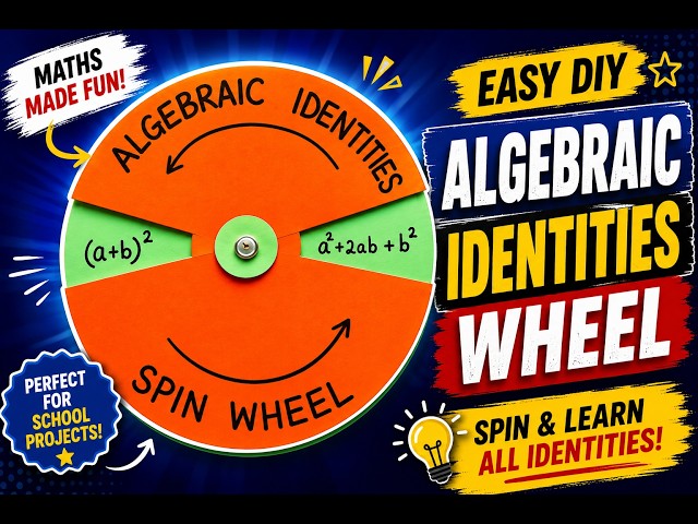 Make an Interactive Algebraic Identities Model in Minutes Maths Project | Step-by-Step Maths Project