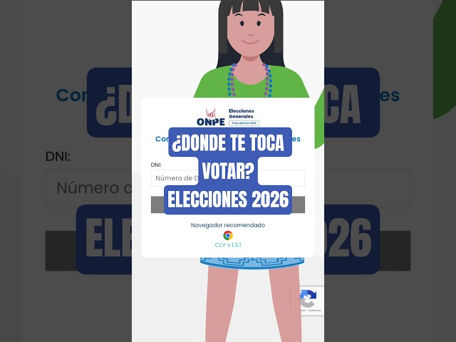 Find out where to vote in the 2026 elections #onpe #elections2026 #PollingPlace