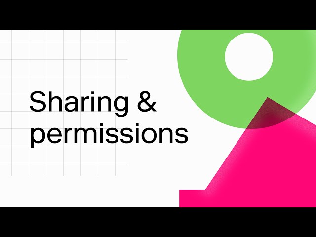 Intro to sharing and permissions