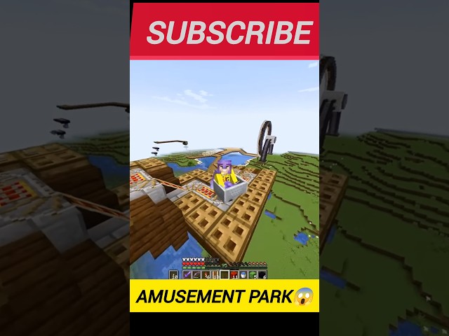 techno gamerz💯 in AMUSEMENT PARK😱#minecraft #technogamerz #minecraftpe #funny