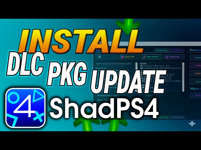 HOW TO INSTALL GAMES, DLC & UPDATES IN SHADPS4 | CaTecnoFan Launcher 🕹️