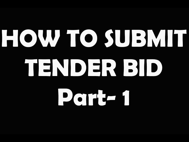 HOW TO SUBMIT E TENDER BID PART 1!! BUT2WHY #E-TENDER