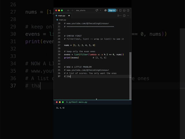 Python filter() — keep only what you want