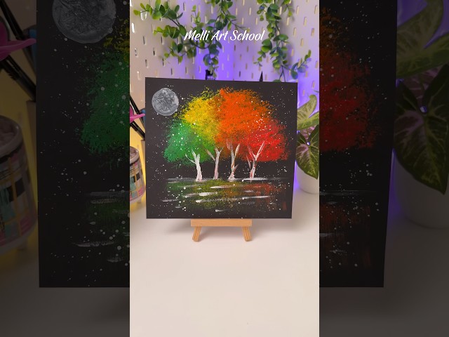 Art Hacks to Drawing Trees Easily #shorts
