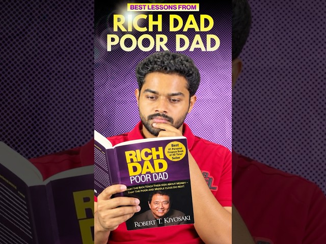 5 money lessons from Rich Dad Poor Dad that can change the way you think about money. 💰📚