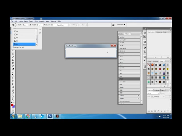tutorial photoshop bikin ukuran dan keterangan nya