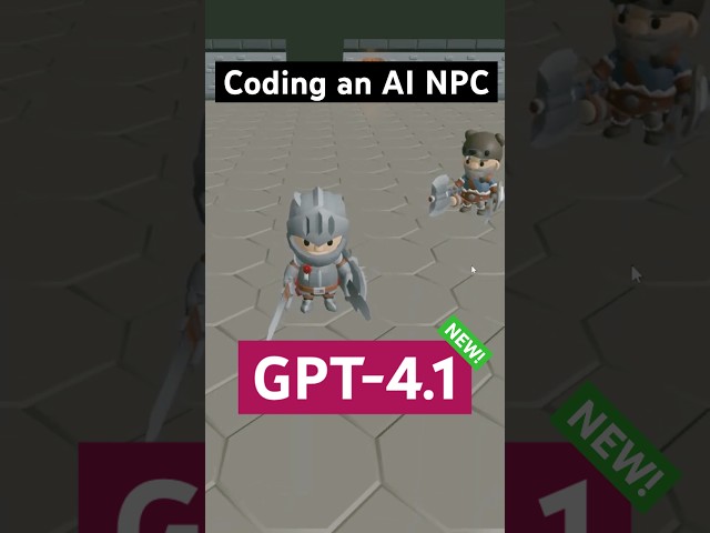 GPT-4.1 is smart & FAST! Vibe coding AI enemy NPC in my game engine. #cursorai #vibecoding #gpt