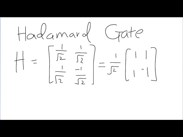 What is the Hadamard Gate? | Fundamentals of Quantum Mechanics | Q-munity Tech