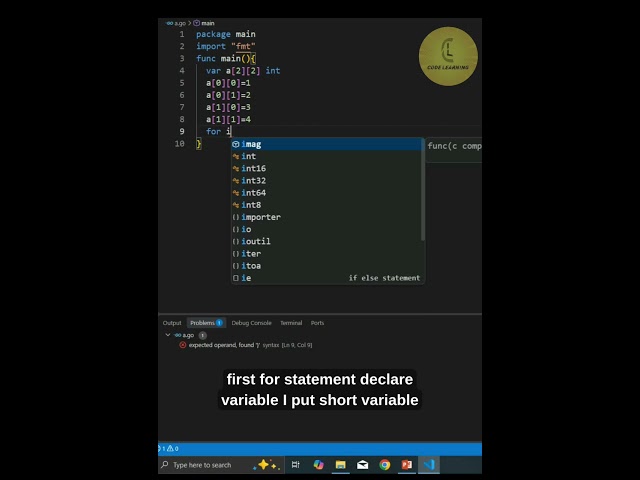 go module | Array 'part 9' | CodeLearning