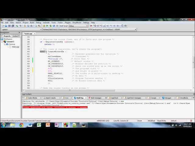 Win32 C++ Tutorial 1: Intro, Basic Explanation and Creating a Basic Window