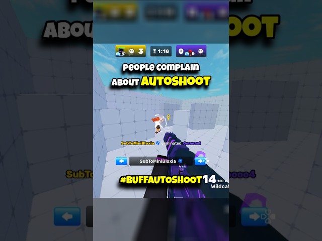 People COMPLAIN about AUTOSHOOT while guns like this are in the game☠️  #BUFFAUTOSHOOT #roblox