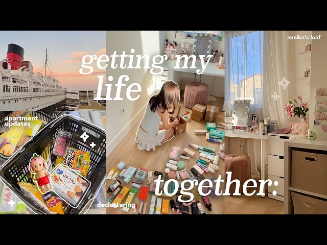 getting my life together for the end of summer 🍡ꕤ ｡˚ decluttering, apartment updates, hair routine