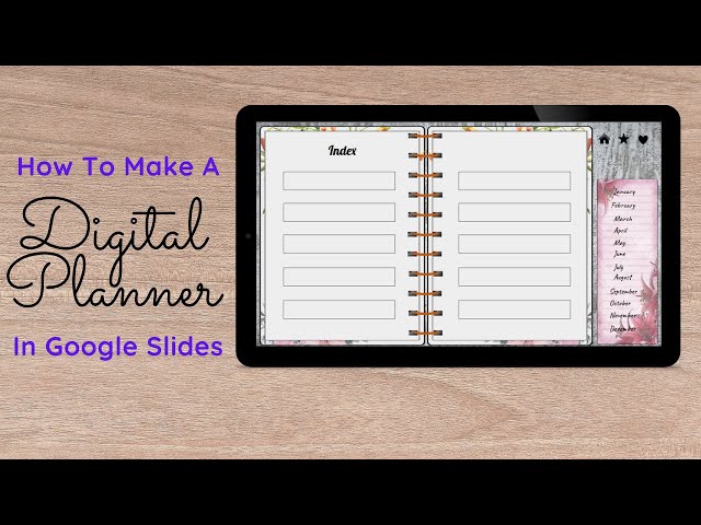 How to make a Digital Planner in Google Slides