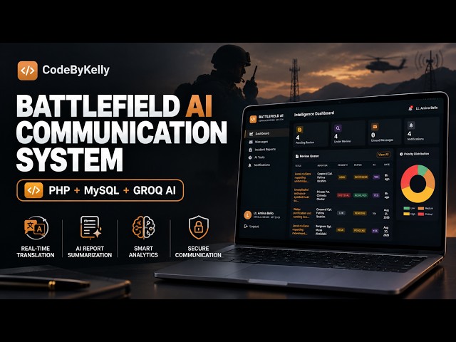 AI-Powered Battlefield Communication System | PHP + MySQL + Groq LLM | Full Demo + Source Code