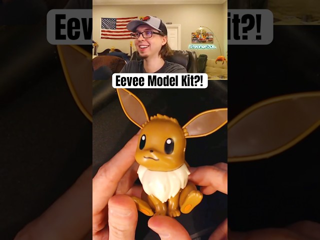 The eyeball stickers were STRESSFUL! #pokemon #model #modelkit #eevee