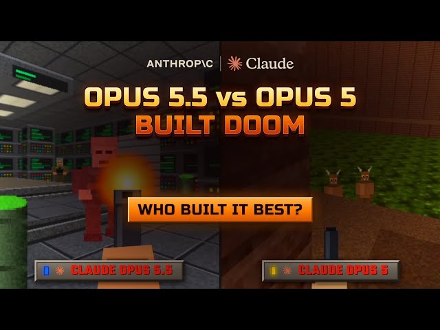 New Claude Opus 5.5 and Opus 5 built Doom clones in a few minutes with Claude Code