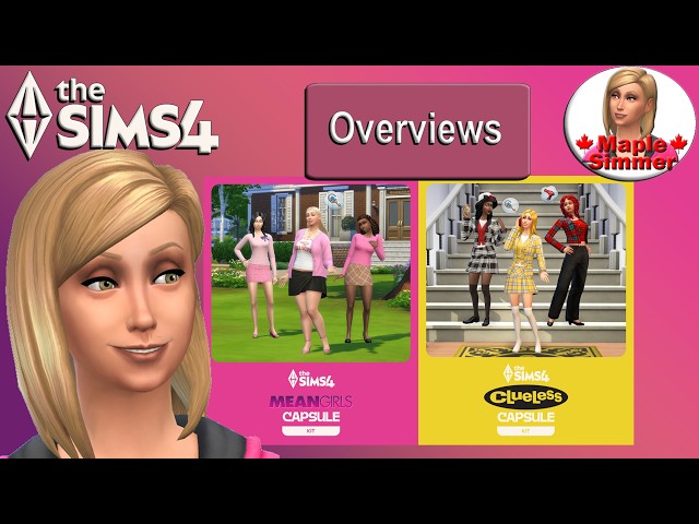 Mean Girls & Clueless Capsule Kits Overview & (Giveaways CLOSED) (Sims 4)