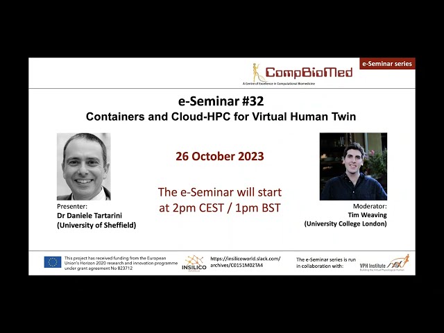 e Seminar #32 Containers and Cloud HPC for Virtual Human Twin