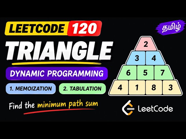 120. Triangle ⚡Memoization & Tabulation | Dynamic Programming