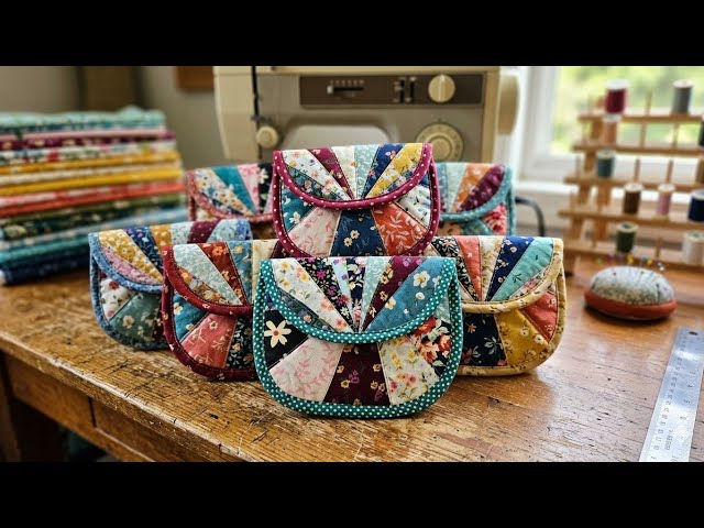 🧵 Professional Patchwork Sewing Tutorial with Scrap Fabric | Turn Fabric Waste into a Beautiful Bag
