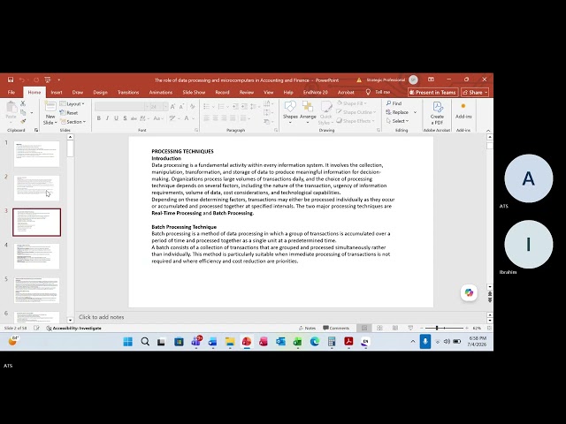 IT Lesson 07 - Data Processing