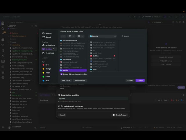 Build your first iOS App with lingcode
