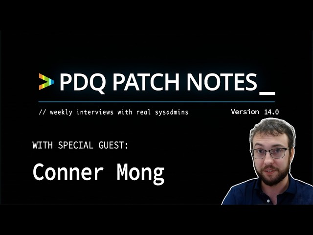 From Modded Minecraft Servers to Systems Engineer with Conner Mong | PDQ Patch Notes Vers. 14
