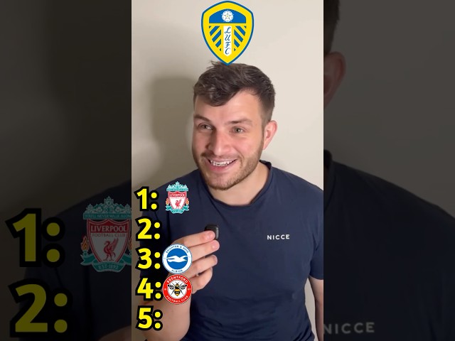 BLIND RANKING PREMIER LEAGUE PREDICTIONS 26/27