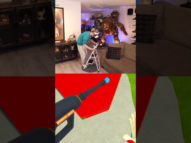 When VR gets too real and you end up playing PowerWash Simulator