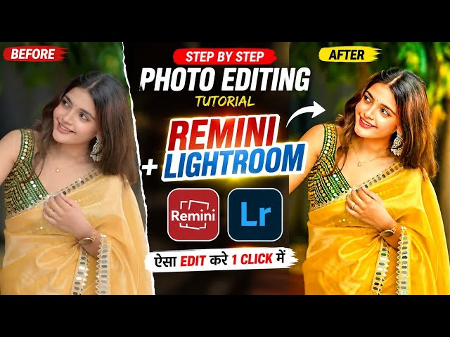 HDR Photo Editing in Lightroom + Remini | Professional Photo Editing Tutorial 🔥