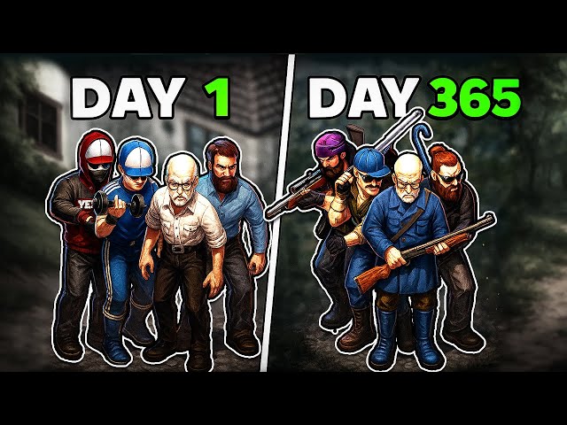 We survived a YEAR in Project Zomboid and rebuilt society | The Movie