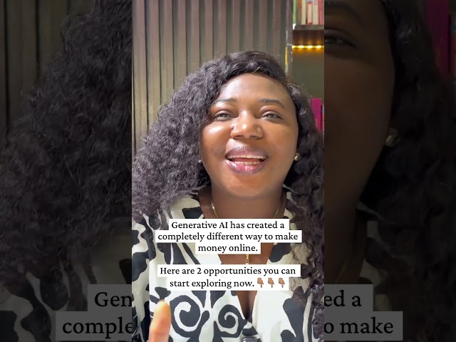 2 Ways Generative AI can make you money ‼️‼️‼️