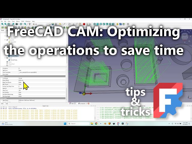 Make CNC Jobs Run Faster – FreeCAD CAM Tip 12 (Toolpath Optimization)